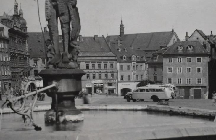 Bus Praga Cheb Namesti 1950