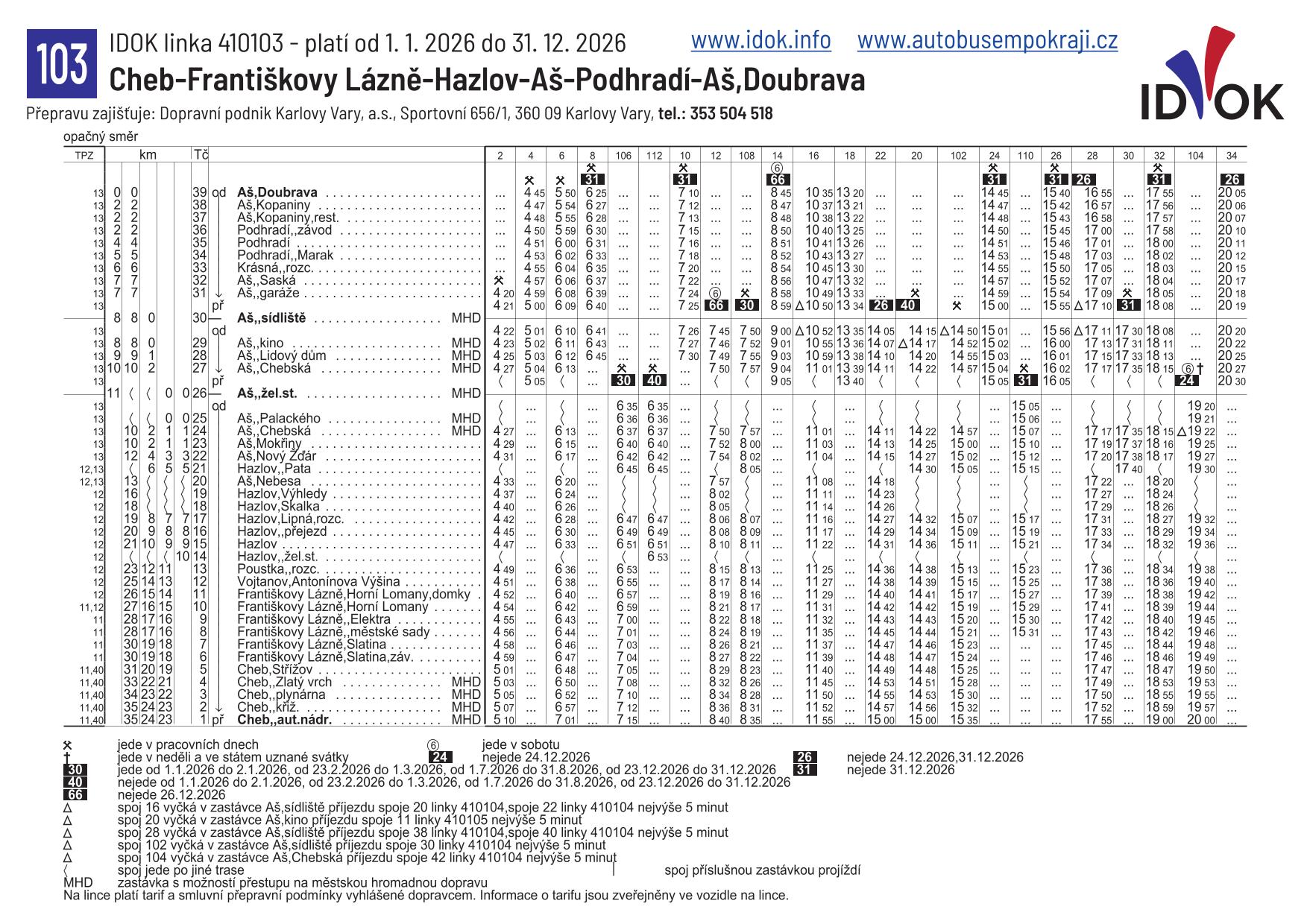 103 - As Doubrava - Cheb