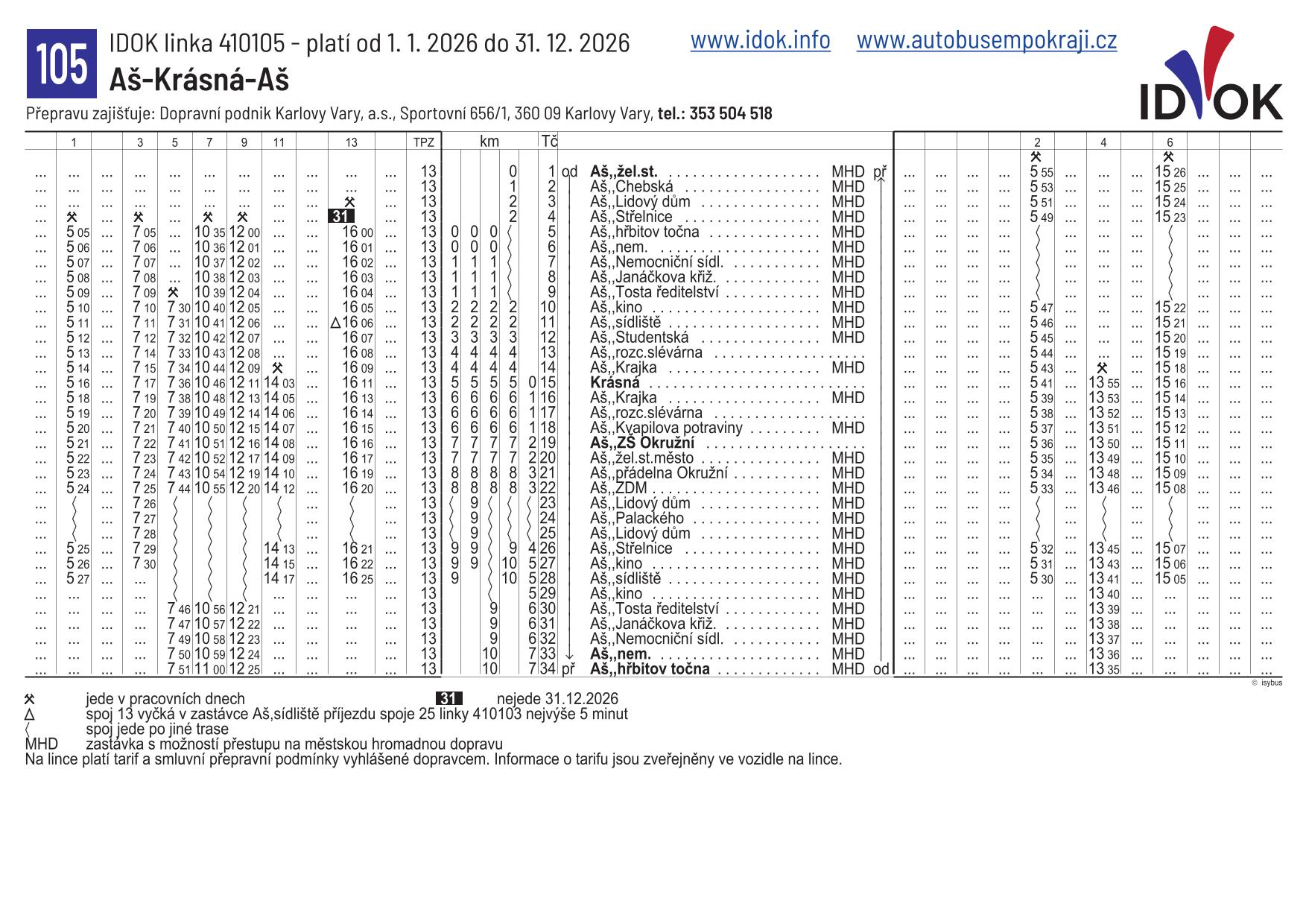 105 - Aš - Krasna - Aš
