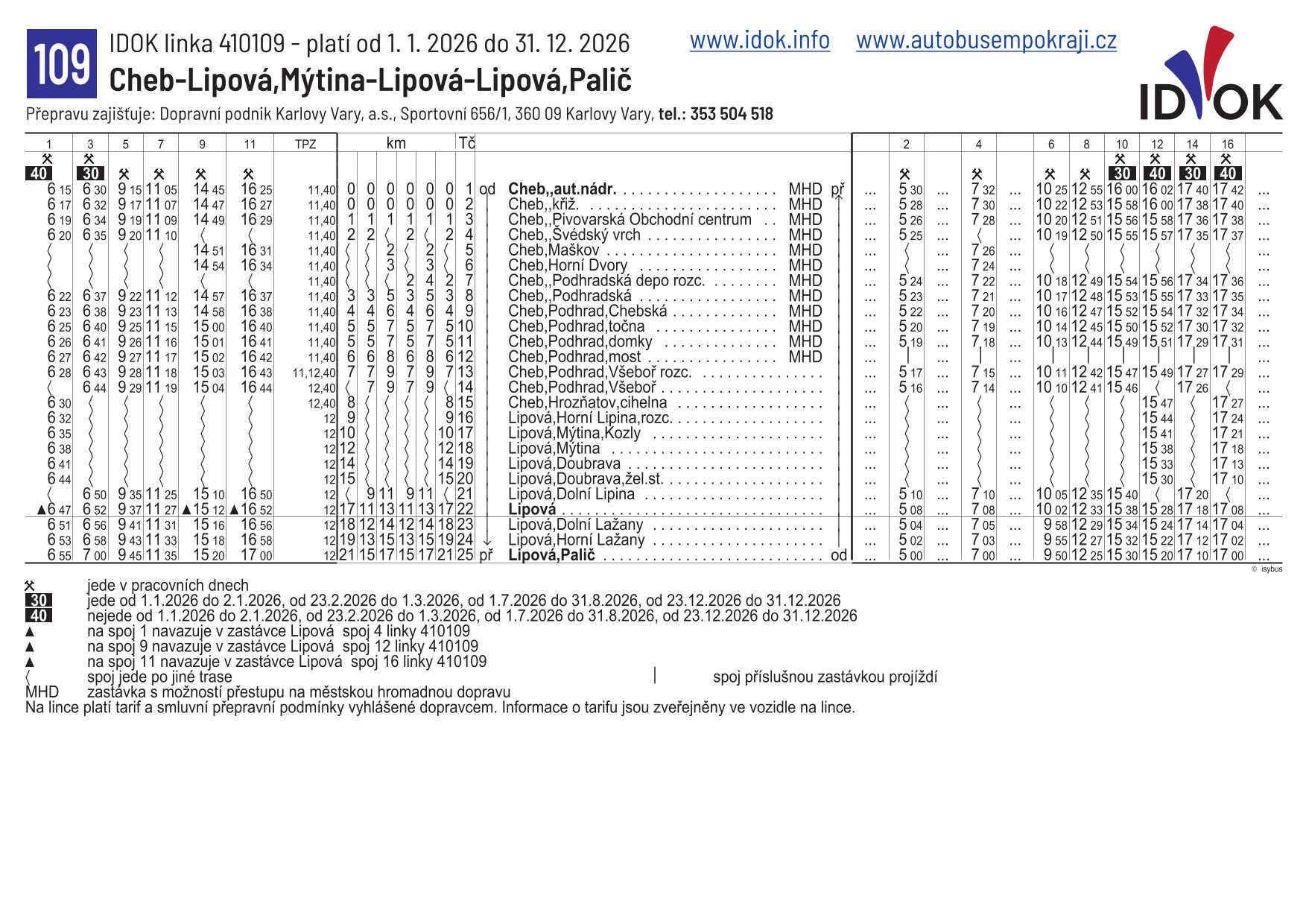 109 - Cheb - Lipova Palič