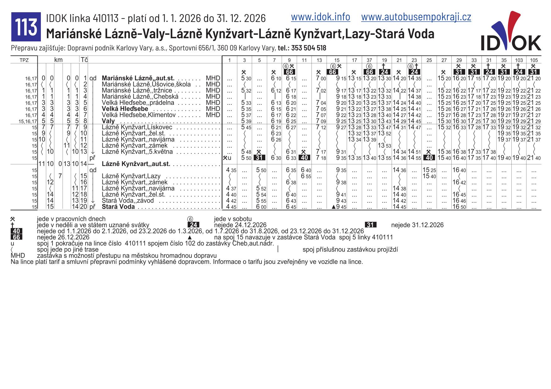 113 - Mar.Lazne - Stara Voda