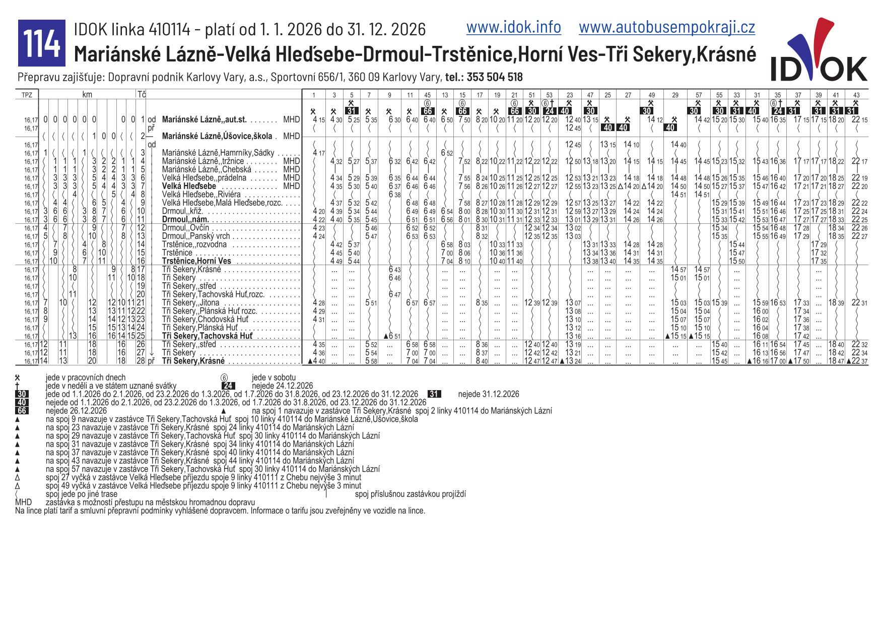 114 - Mar.Lazne - Tri Sekery, Krasne